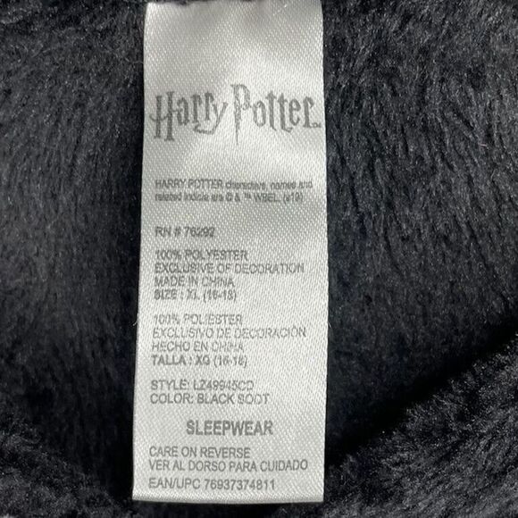 HARRY POTTER Pajamas Unisex Small S One-Piece Full-Zip Costume Hoodie Gryffindor - Picture 10 of 11